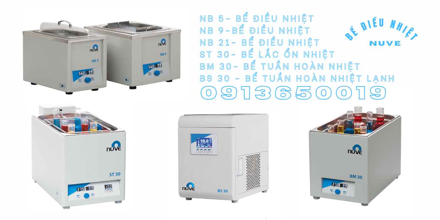 nuve nồi hấp tiệt trùng 2 cửa, tủ bảo quản tiểu cầu